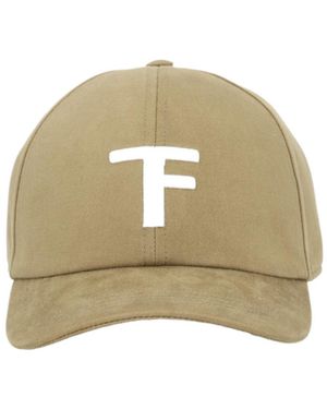 Tom Ford Logo Cotton Baseball Cap - Natural