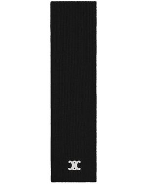 Celine Triomphe Scarf - Black