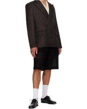 Séfr Double-Breasted Button Blazer - Black