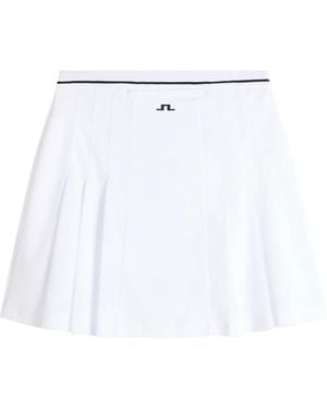 J.Lindeberg Pleated Trim Short Skirt - White