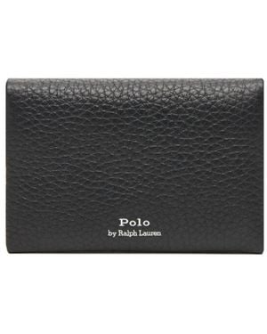 Polo Ralph Lauren Pebbled Leather Wallet - Black