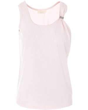Twinset Sleeveless Tank Top - Pink