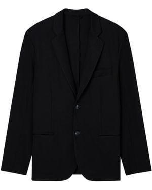 Emporio Armani Nylon Single-Breasted Jacket - Black