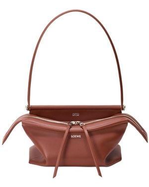 Loewe Medium Top Handle Shoulder Bag - Brown