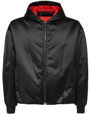 Ferrari Hooded Bomber Coat - Black