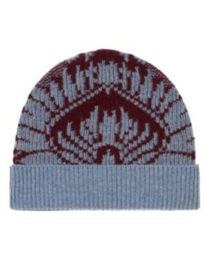 Etro Knit Jacquard Beanie - Purple