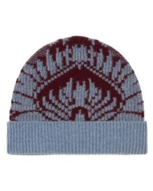 Etro Knit Jacquard Beanie - Purple