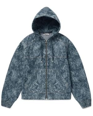 1989 STUDIO Acid-Wash Denim Coat - Blue