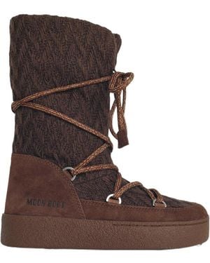 Moon Boot Lace-Up Boots - Brown