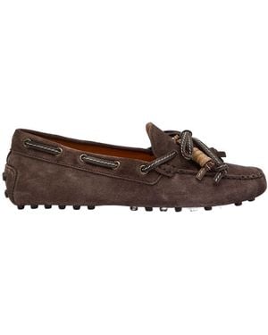 Tod's Gommino Suede Loafers - Brown