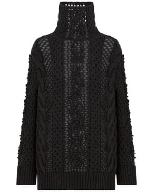 Dior Stand Collar Sweater - Black