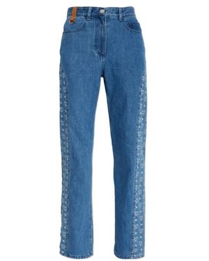 MCM Jeans With Belt Loops - Blue