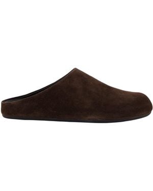 Officine Creative Babouche Suede Slippers - Brown