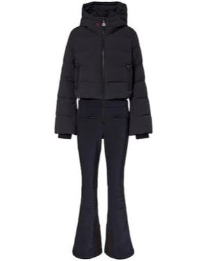 Perfect Moment Polar Flare Down Ski Suit - Blue