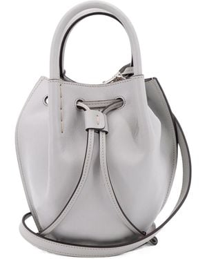 Tod's Buz Drawstring Mini Bucket Bag - Grey