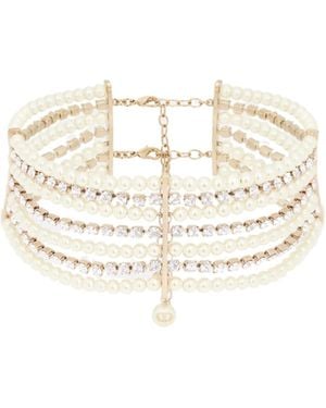 Dior D-River Choker - White