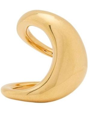 Chloé Point Sculpted Brass Ring - Metallic