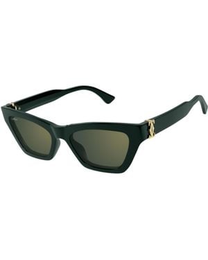 Cartier Cat-Eye Frame Sunglasses - White