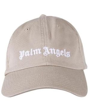 Palm Angels Classic Logo Embroidered Baseball Cap - Grey