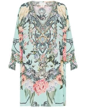 CAMILLA Floral Print Dress - Blue