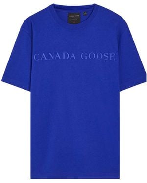 Canada Goose Simple Cotton T-Shirt - Blue