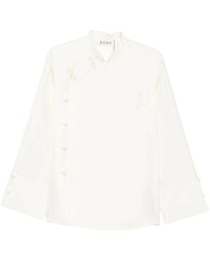 Rohe Stand-Up Collar Shirt - White
