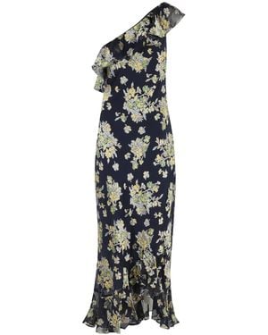 RIXO London Leon Devoré Maxi Dress - White
