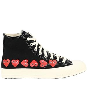 COMME DES GARÇONS PLAY "Small Hearts" Hi-Top Trainers - Multicolour