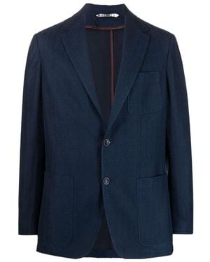 Canali Single-Breasted Blazer - Blue