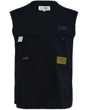 MM6 by Maison Margiela Logo Patch Vest - Black