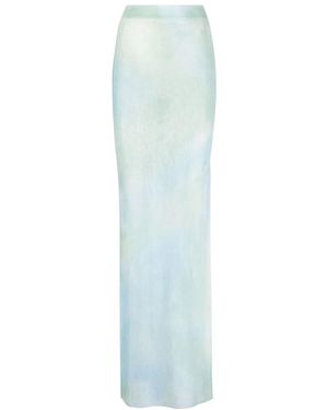 Off-White c/o Virgil Abloh Tie-Dye Sheer Maxi Skirt - Blue