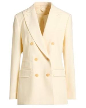 Max Mara Minimalist Doublebreasted Blazer - Natural