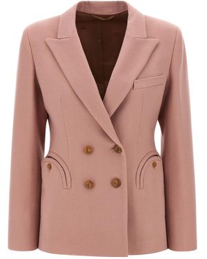 Blazé Milano Blazé Milano Mystere Charmer Double-Breasted Blazer - Pink