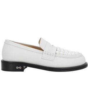 Mach & Mach Caddy Loafers - White