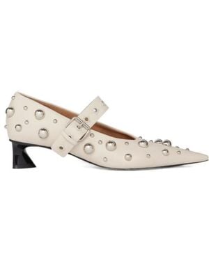 Stella McCartney Elsa Stud-Embellished Court Shoes - Natural