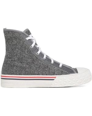 Thom Browne Collegiate High-Top Trainers - Grey