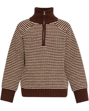 Studio Nicholson Striped Jumper - Brown