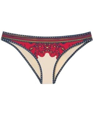 La DoubleJ Print Bikini Bottom - Red