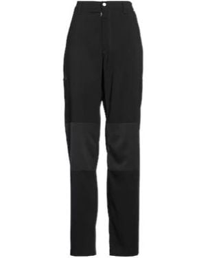 MM6 by Maison Margiela Loose Straight-Leg Trousers - Black