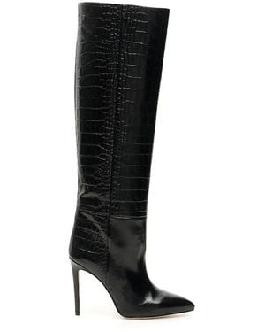 Paris Texas High-Heeled Over-The-Knee Boots - Black