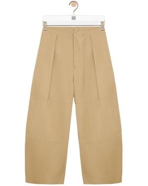 Loewe Pleated Casual Pants - Natural