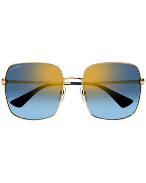 Cartier Square Frame Sunglasses - Blue