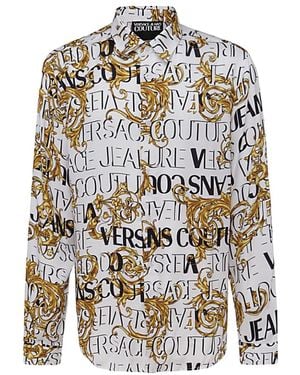 Versace Jeans Couture Couture Baroque Printed Button-Down Shirt - White