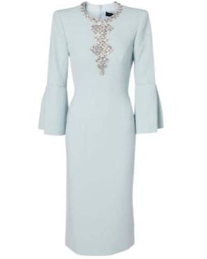 Jenny Packham Margot Crystal-Embellished Gown - Blue