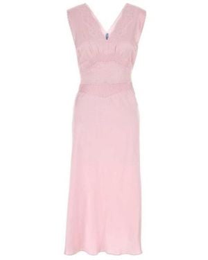 Prada V-Neck Sleeveless Dress - Pink