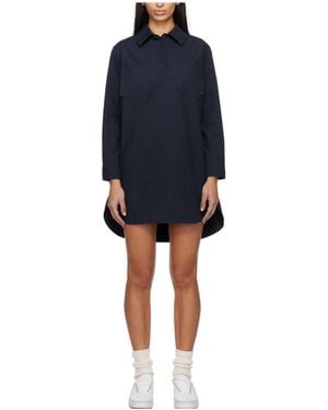 A.P.C. Angela Long-Sleeved Dress - Blue