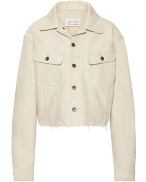 Maison Margiela Vintage Effect Denim Jacket - Natural