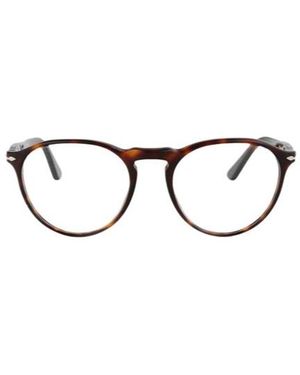 Persol Oval Frame Glasses - Metallic