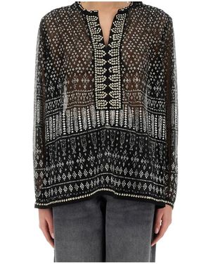 Isabel Marant Nickie V-Neck Blouse - Black
