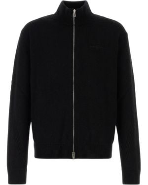 Givenchy Logo-Patch Zip-Up Sweater - Black